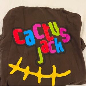 Cactus Jack Brown Graphic Sweatshirt